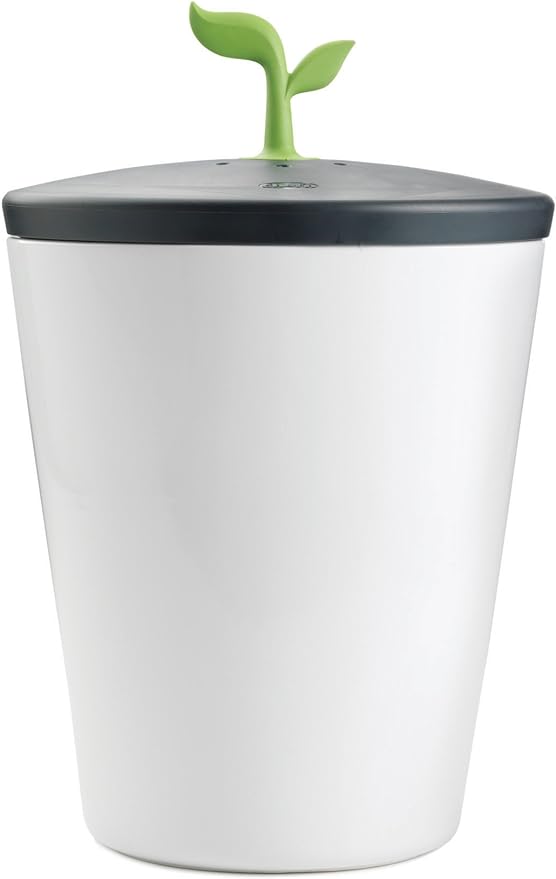 Chefn 401-420-120 EcoCrock Counter Compost Bin Black and White 3.3 liter 1