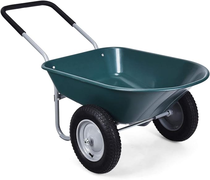 Goplus Dual Wheel Heavy Duty Garden Cart