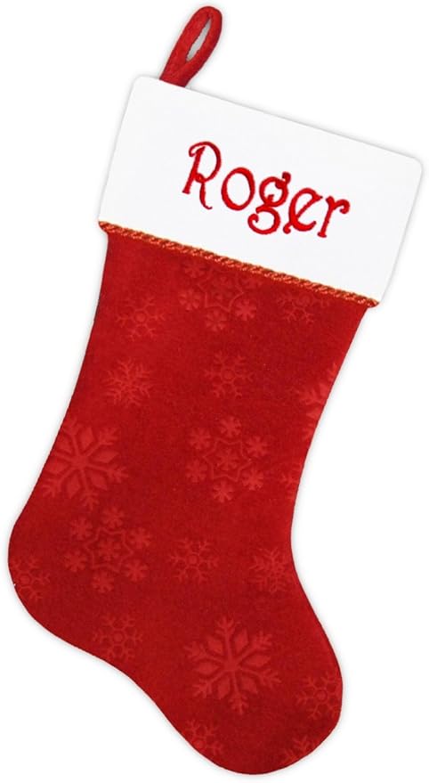 Personalized Christmas Stocking - Embroidered Free