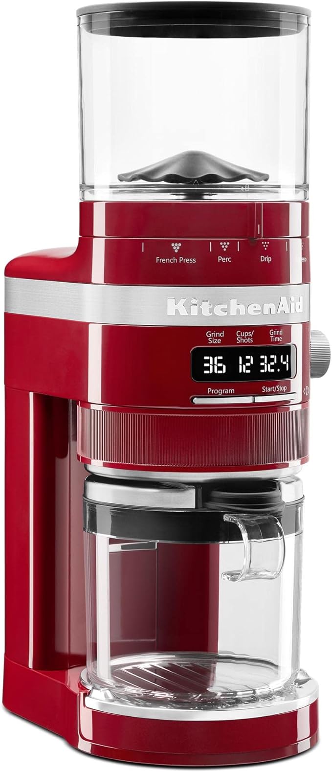 KitchenAid Burr Coffee Grinder - KCG8433 - Empire Red, 10 Oz