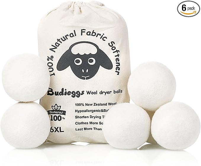 Wool Dryer Balls Organic XL 6-Pack