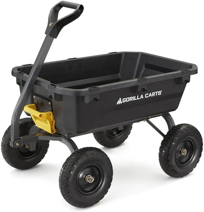 Gorilla Carts Heavy-Duty Poly Dump Cart