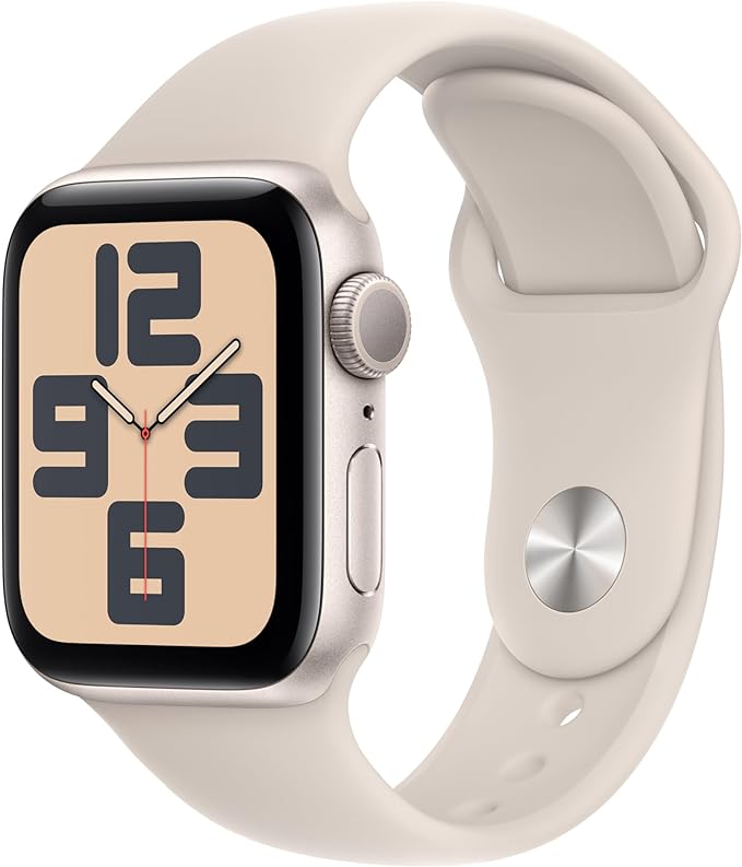 Apple Watch SE (2nd Gen) Smartwatch with Starlight Aluminum Case