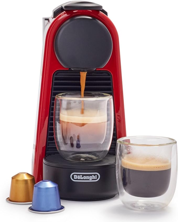 Nespresso Essenza Mini Espresso Machine by DeLonghi, 0.6 liters, Red