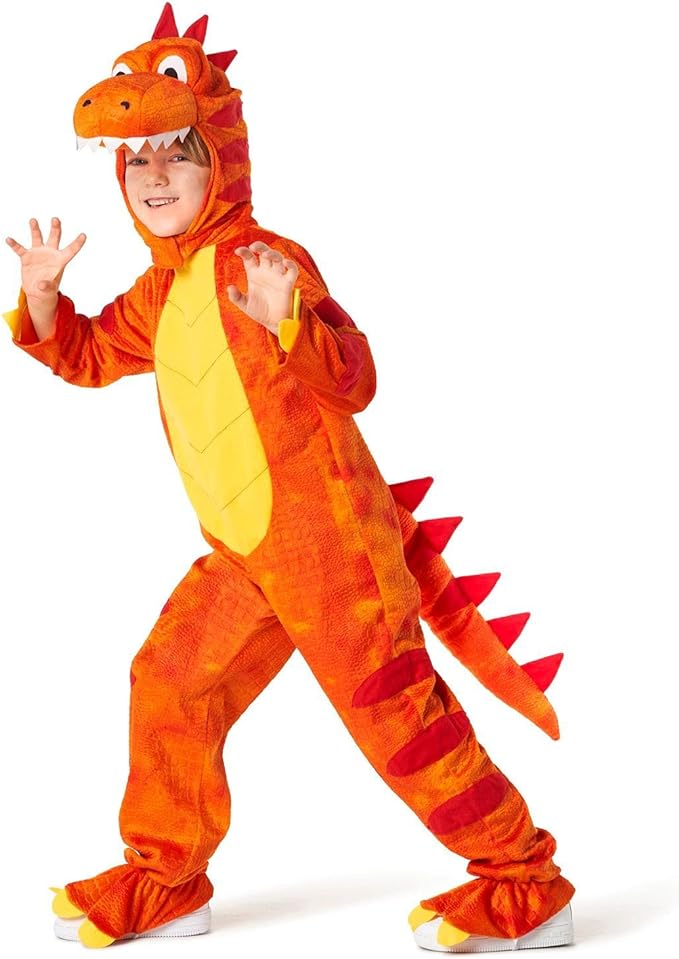 Morph Orange Dinosaur Costume for Kids