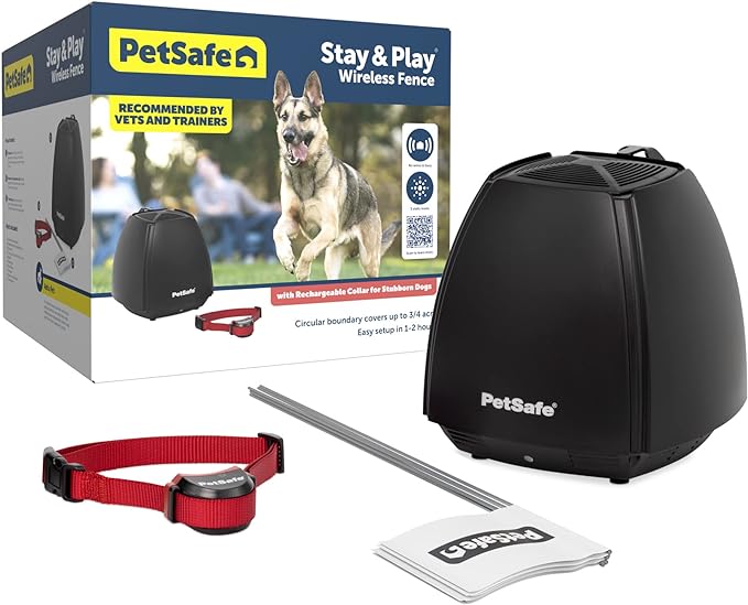 PetSafe Stay & Play Wireless Pet Fence for Stubborn Dogs