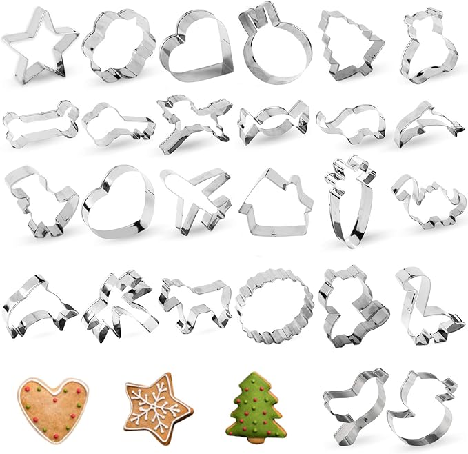 TAOUNOA Metal Cookie Cutters Set