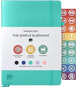 Simple Elephant Undated Planner for 2024