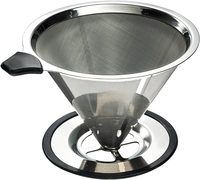 Stainless Steel Pour Over Coffee Cone Dripper