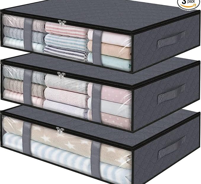 Storageright Foldable Storage Bins, 3 Pack