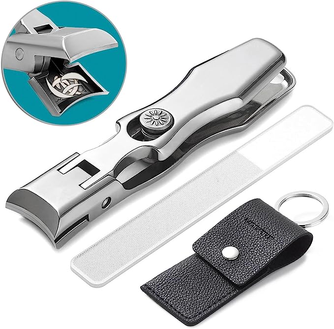 Nail Clippers for Thick Nails with Safety Lock