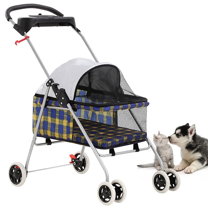 BestPet Pet Stroller for Cats and Dogs