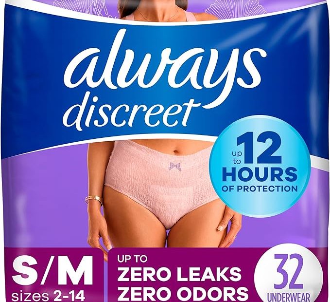 Always Discreet Adult Incontinence Underwear For Women