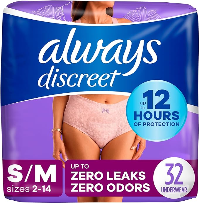 Always Discreet Adult Incontinence Underwear for Women