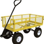 Sunnydaze Utility Cart With Removable Folding Sides