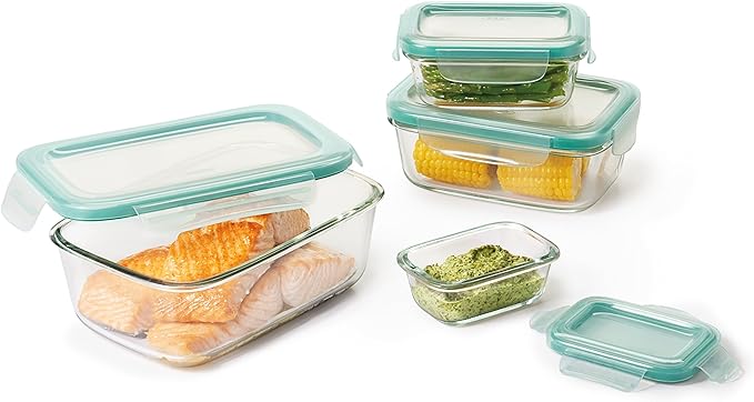 OXO Good Grips Leakproof Glass Food Storage Container Set