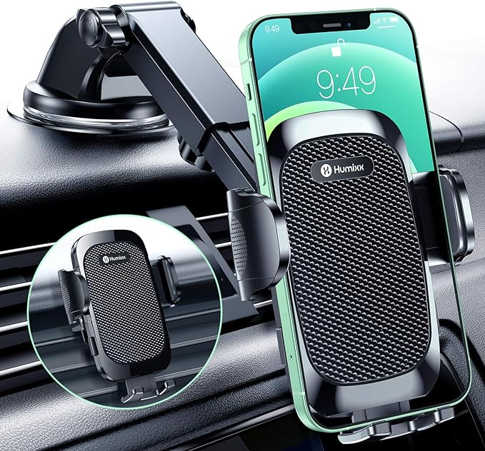 Humixx Phone Mount for Car Universal Hands-Free Phone Holder