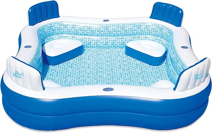 Blue Wave NT6126 88-in x 26-in Deep Premier Family w/Cover Inflatable Pool