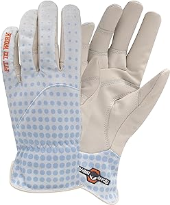 Gardener Womens Gardening Glove, Large, Light Blue